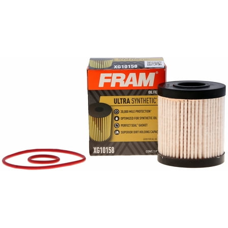 FRAM Ultra Synthetic Oil Filter, XG10158, 20K mile Replacement Filter for Select Vehicles
