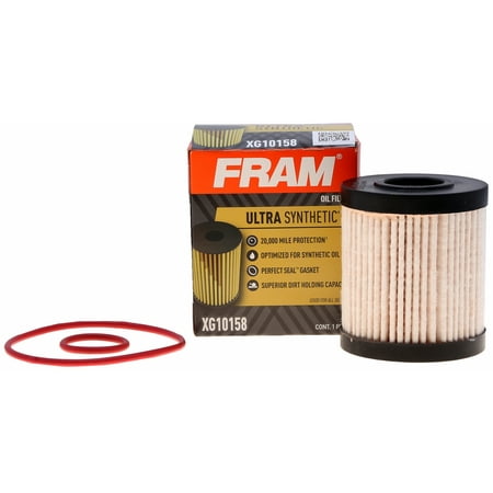 FRAM Ultra Synthetic Oil Filter, XG10158, 20K mile Replacement Engine Oil Filter for Select Lexus, Toyota Vehicles