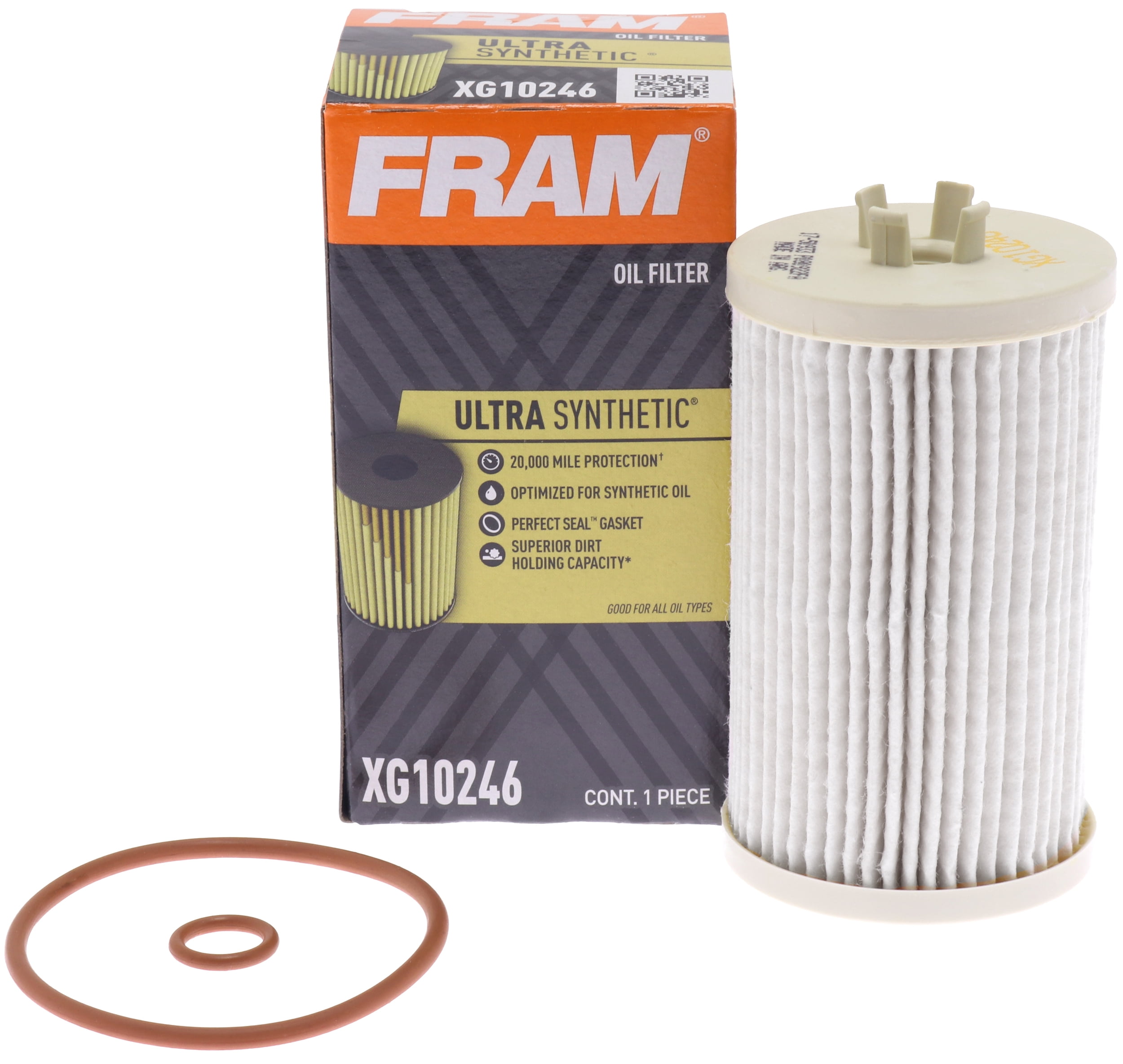 FRAM Ultra Synthetic Oil Filter, XG10246, 20K mile Replacement Filter for Select Vehicles