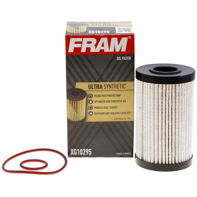 FRAM Ultra Synthetic Oil Filter, XG10295, 20K mile Replacement Engine