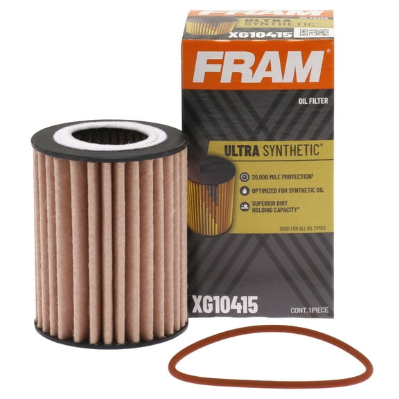FRAM Ultra Synthetic Oil Filter, XG10415, 20K mile Filter for Select Land Rover, Volvo Vehicles Fits select: 2007-2014 VOLVO XC90, 2010-2016 VOLVO XC60