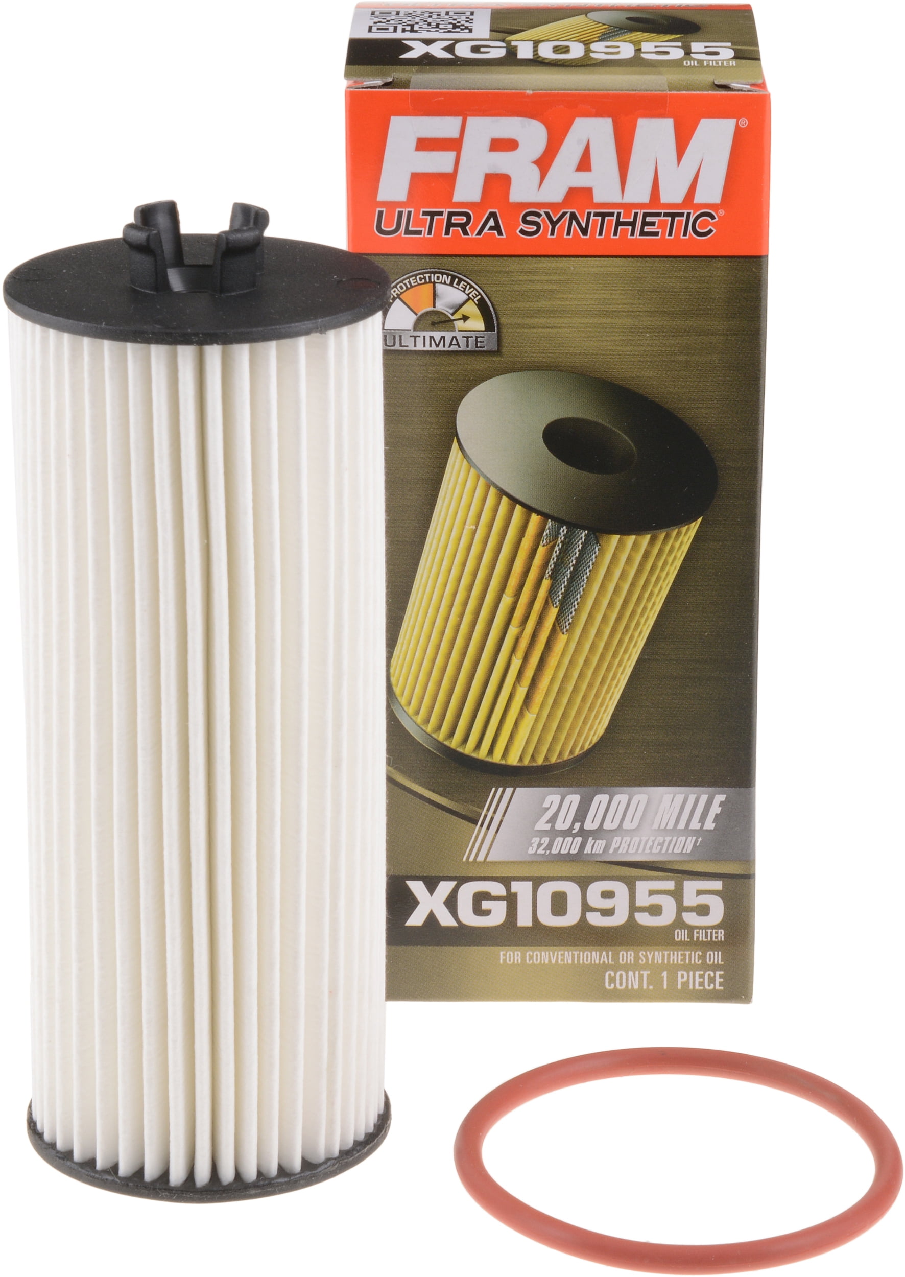 FRAM Ultra Synthetic Oil Filter, XG10955, 20K mile Filter for Chrysler