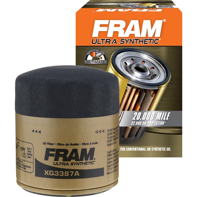 FRAM Ultra Synthetic Oil Filter, XG3387A Fits select 20052009