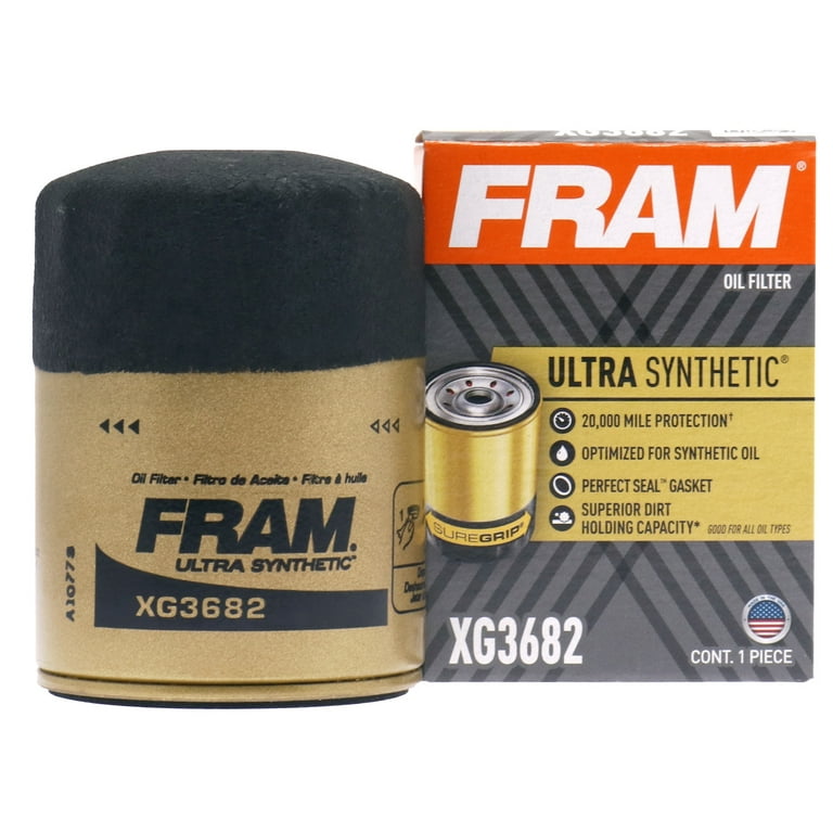 FRAM Ultra Synthetic Oil Filter, XG3682 Fits select: 1995