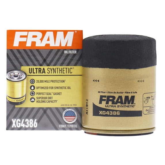 FRAM Ultra Synthetic Oil Filter, XG4386 Fits select: 2002-2011 TOYOTA CAMRY, 2022-2023 TOYOTA TUNDRA