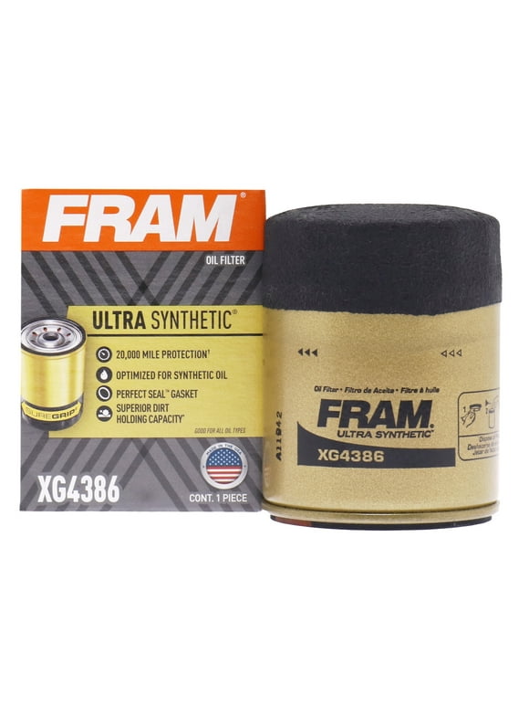 FRAM Ultra Synthetic Oil Filter, XG4386 Fits select: 2002-2011 TOYOTA CAMRY, 2022-2023 TOYOTA TUNDRA