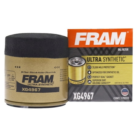 FRAM Ultra Synthetic Oil Filter, XG4967, 20K mile Replacement Filter for Select Toyota Vehicles