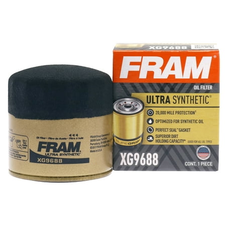 FRAM Ultra Synthetic Oil Filter, XG9688, 20K mile Replacement Filter for Select Hyundai, Kia Vehicles