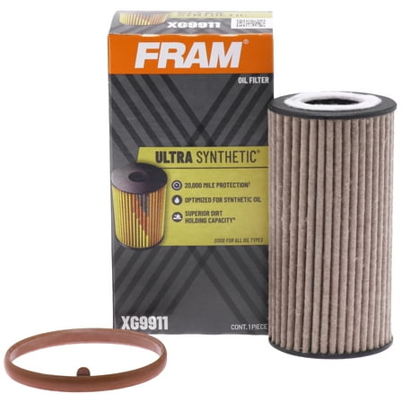 FRAM Ultra Synthetic Oil Filter, XG9911, 20K mile Replacement Filter for Select Vehicles
