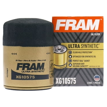 FRAM Ultra Synthetic XG10575 Motor Oil Filter, 20K mile Filter for GM, Ford, Lincoln, Mercury