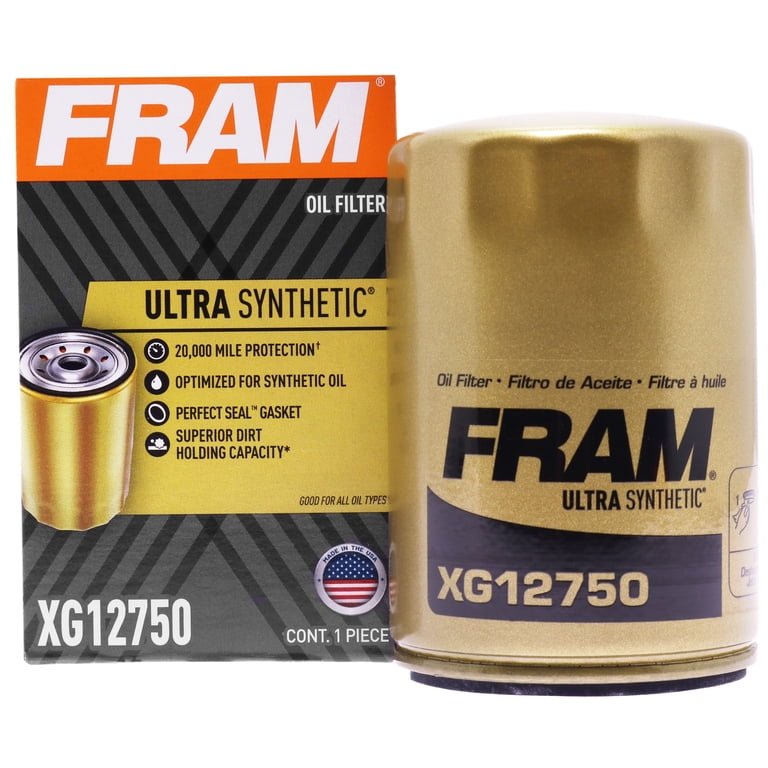 FRAM Ultra Synthetic XG12750, 20K mile Replacement Oil Filter