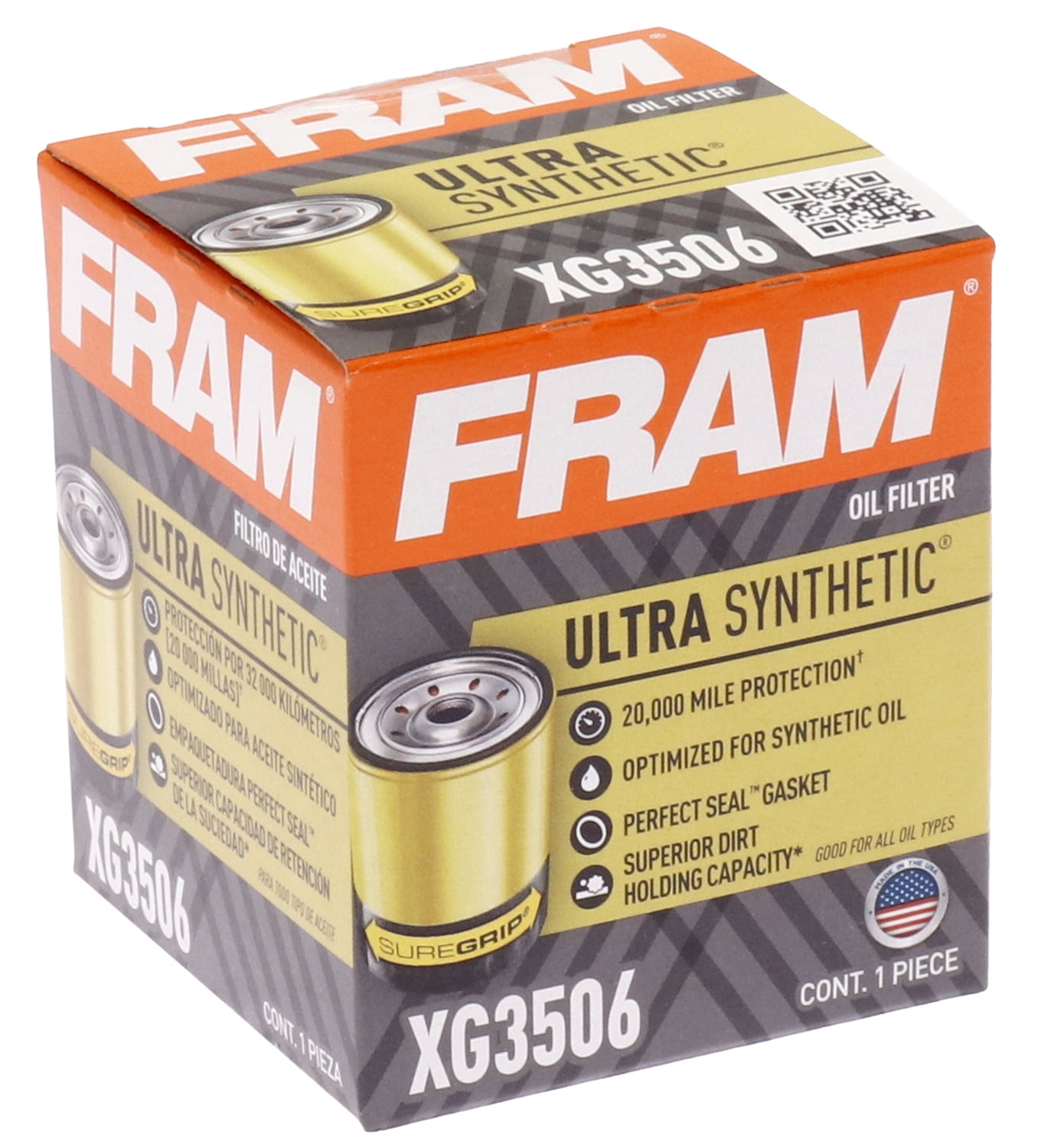 FRAM XG3506 Ultra Synthetic Oil Filter Fits select 19992006 CHEVROLET