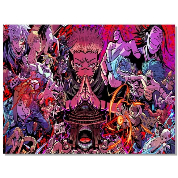 NO FRAME Anime Jujotsu Kaisan Poster For Fans Kids Birthday Gifts-Manga Lovers Poster Art Print Manga Picture For Teen Girls/Boys Room Bedroom Wall Decor