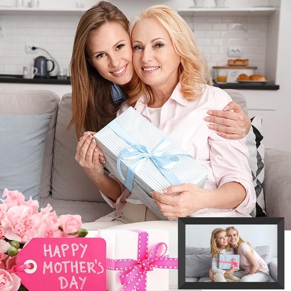 FRAMEO WiFi Digital Photo Frame 10.1 Inch 1280x800 IPS LCD Touch Screen with 32GB Storage Auto-Rotate for Home Decor