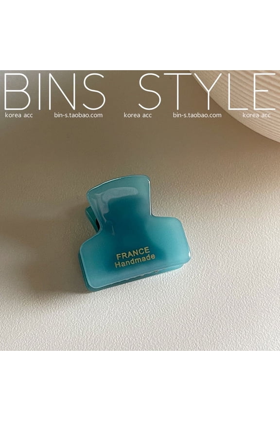 Gold Label Mini Tortoise Shell Solid Color Hair Claw Clip - Elegant Fringe and Side Hair Accessory