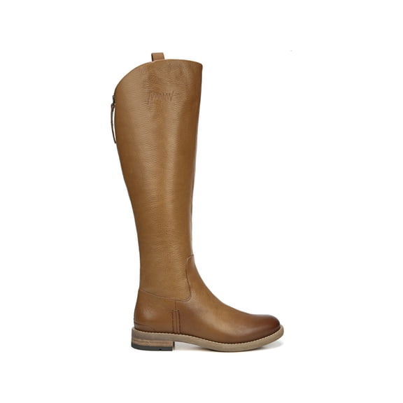 FRANCO SARTO Womens Brown Pull Tabs Comfort Meyer Round Toe Block Heel Zip-Up Leather Riding Boot 8.5 M