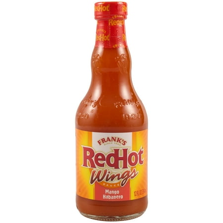 Frank's RedHot Kosher Mango Habanero Wings Sauce, 12.0 fl oz Bottle