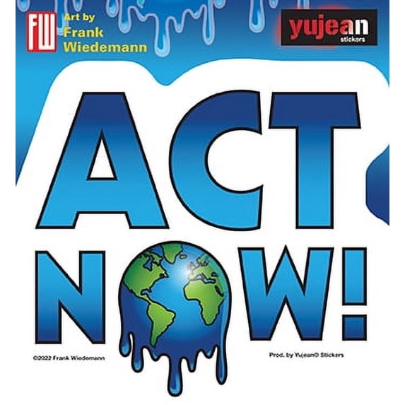FRANK WIEDEMANN ACT NOW! STICKER - World Map, Weather Resistant In ...