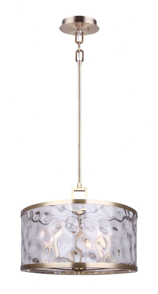 Frankie Gold and Glass 5-Light Adjustable Chandelier