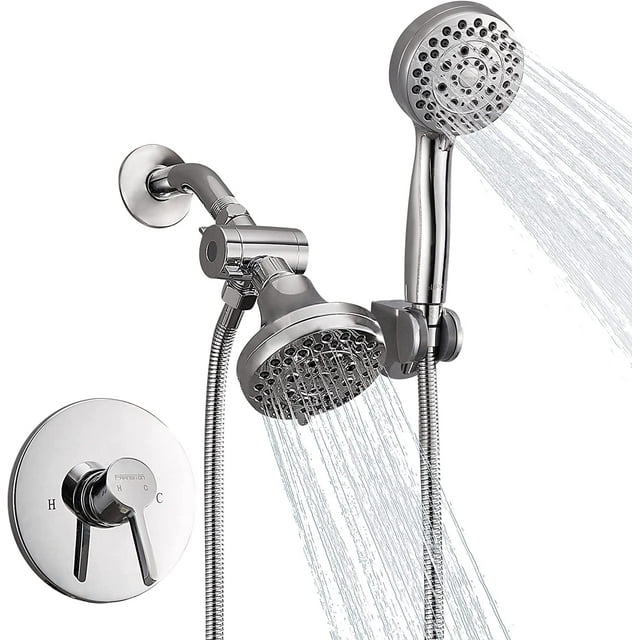 FRANSITON Shower Faucet System with Bathroom Spout Rain Shower Kit, High Pressure Handheld