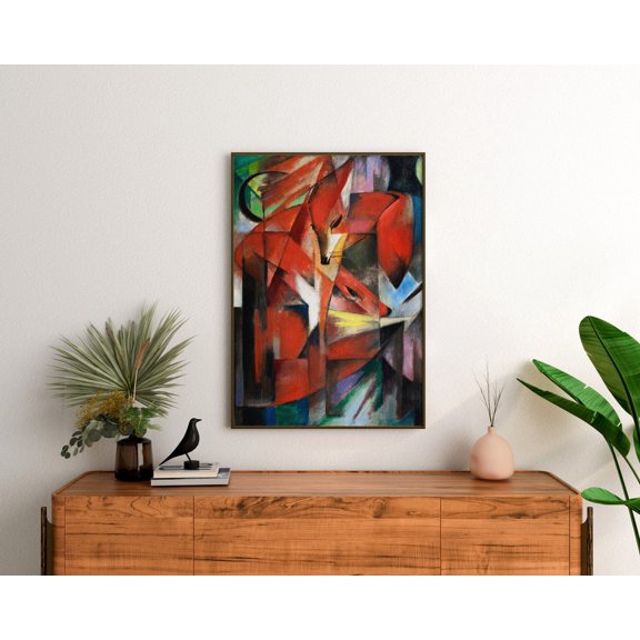 FRANZ MARC Foxes Animal Illustration Wall Decor Unframed Paper Print