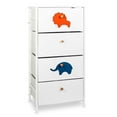 thumbnail image 1 of FRAPOW Dresser with 4 Drawers, Tall Dresser for Bedroom, Storage Drawers for Closet, White, 1 of 6