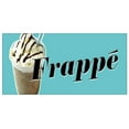 thumbnail image 1 of FRAPPE Decal iced cold coffee drink cart greek sign new, 1 of 1