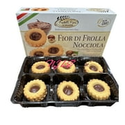 FRATELLI FIORI Fior Di Frolla - Nocciola, Hazelnut Cream filling Biscotti Cookies 4.94oz