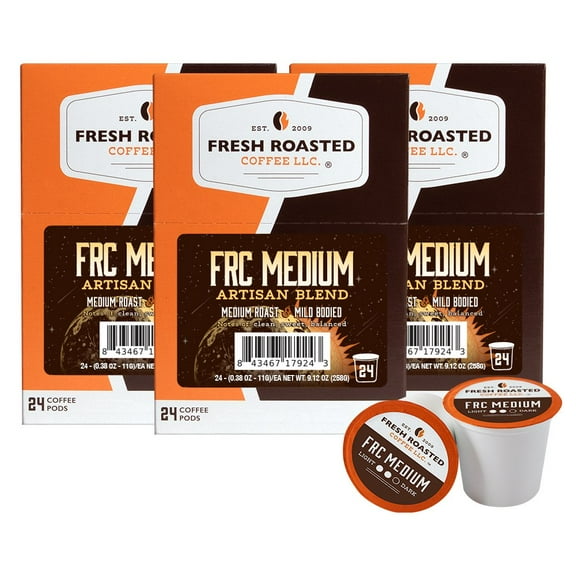 Fresh Roasted Coffee, Classic Medium Roast Coffee Pods, K-cup Compatible, 72 Count