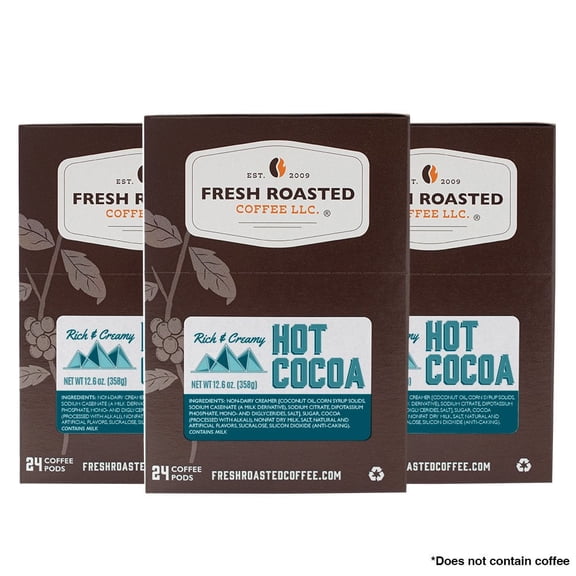 Fresh Roasted Coffee, Hot Cocoa Pods, K-cup Compatible, 72 Count