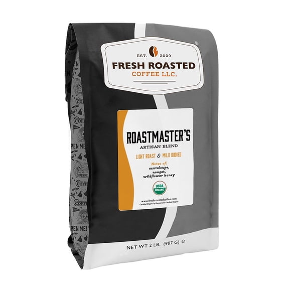 Fresh Roasted Coffee, Organic Roastmaster's Blend, Medium Roast, Drip Ground, 32 oz 2 lbs