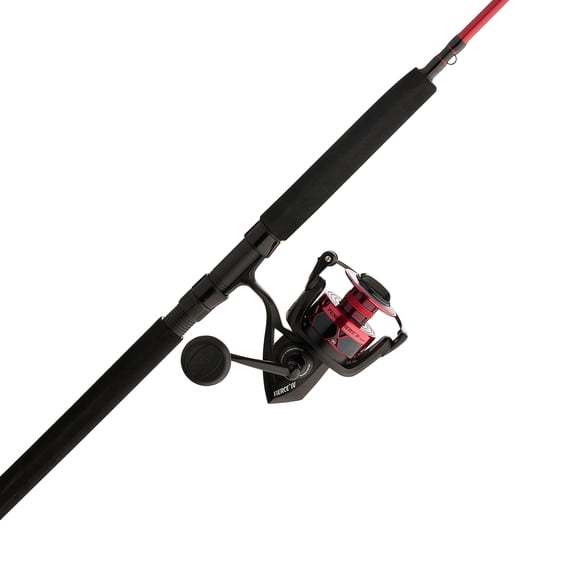 PENN Fierce IV Combo, 6'6" Medium Heavy Fishing Rod, 6000 Size Reel