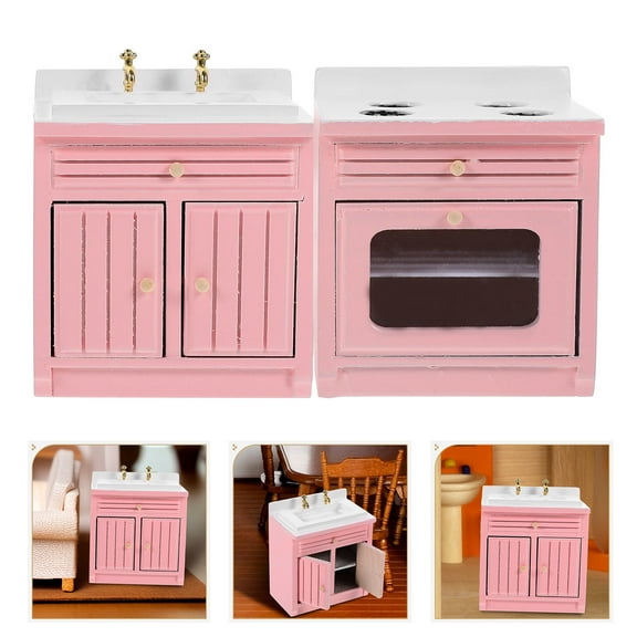 FRCOLOR  1/12 Scale Dollhouse Furniture Kitchen Sink Mini Accessories