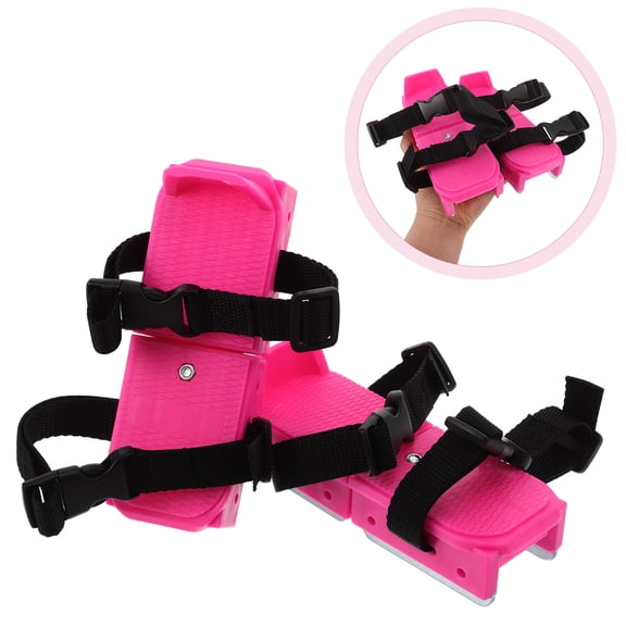 FRCOLOR 1 Pair Adjustable Ice Skates For Kids Beginner Winter Snow Skates Short Ski Shoes For Outdoor Snow Sports Mini Ski Skating Gear For Ice Snow