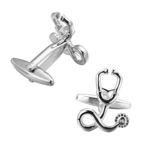 FRCOLOR 1 Pair Creative Cufflinks Fashion Shirt Sleeve Nail Sleeve Button (Silver)