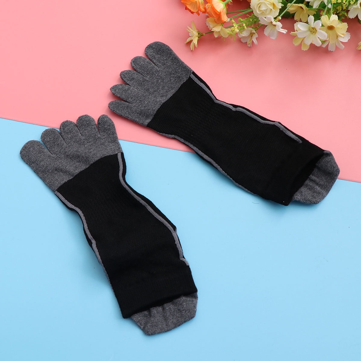 FRCOLOR 1 Pair Five Finger Socks for Running and Hiking Reduce Friction and Prevent Blisters