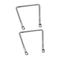 thumbnail image 1 of FRCOLOR 1 Pair Motorcycle Saddlebag Mounting Bracket Heavy Duty Hard Saddle Bag Rail Mounting Bracket Kit Silver, 1 of 8
