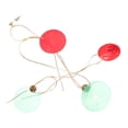 thumbnail image 1 of FRCOLOR 1 Pair Retro Earrings Statement Earrings Red Color Festive Occasions, 1 of 8
