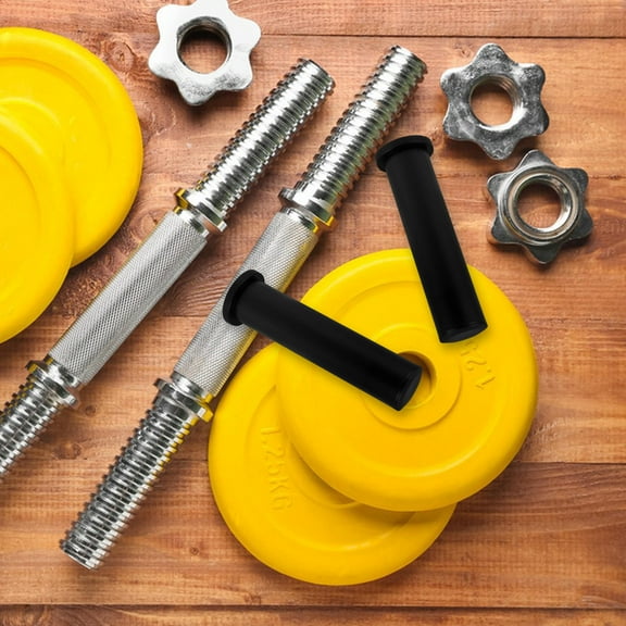 FRCOLOR 1 Pair of Weight Bar Sleeve Adapter Converts Weight Bar Sleeve Barbell Sleeve Replacement Barbell Attachment End Sleeves Flat End