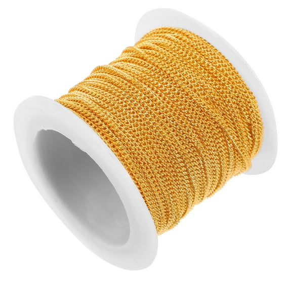 FRCOLOR 1 Roll DIY Extender Chains Bracelets Making Chains Jewelry Chains Material for DIY Jewelry