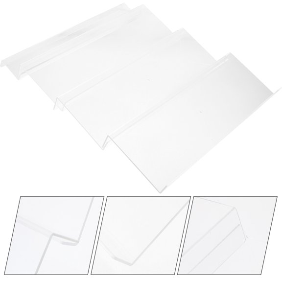 LABSERRON 1Set Clear Acrylic Spice Jar Rack with Inclined Design for Home Kitchen Drawers