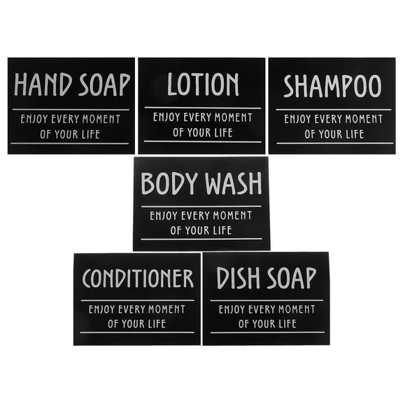 FRCOLOR 1 Set Bathroom Dispenser Stickers Adhesive Labels Bathroom Labels Cosmetics Labels Skincare Stickers