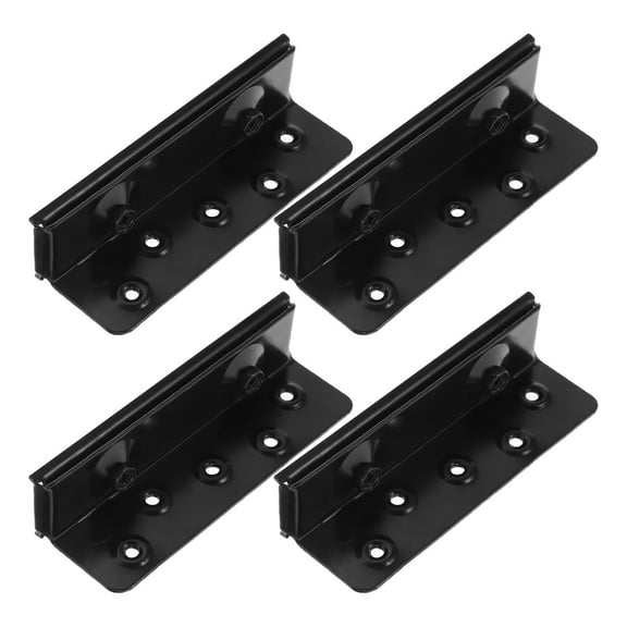 FRCOLOR 1 Set Bed Rail Brackets with Screws Heavy Duty Bed Frame Hardware Bed Rail Fittings Wooden Bed Frame Connectors for Headboards Footboards