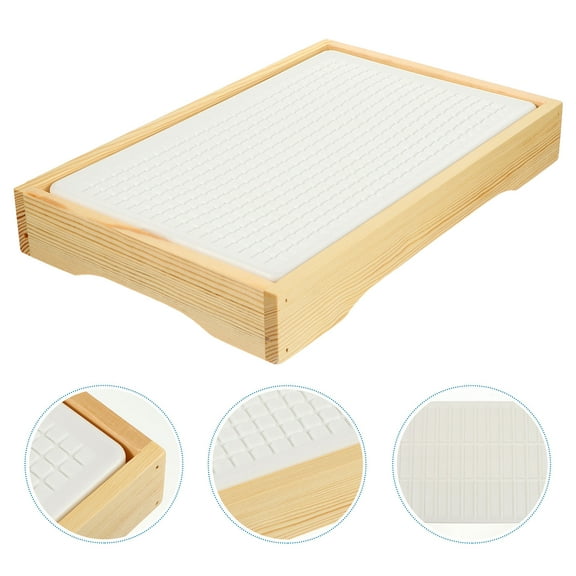 CIMAXIC Seafood Chill Plate Bamboo Cold Insulation Sushi Special Parties 1 Set