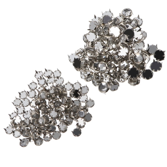 PAMINGONO Rhinestones Nailheads Rivets 200Pcs