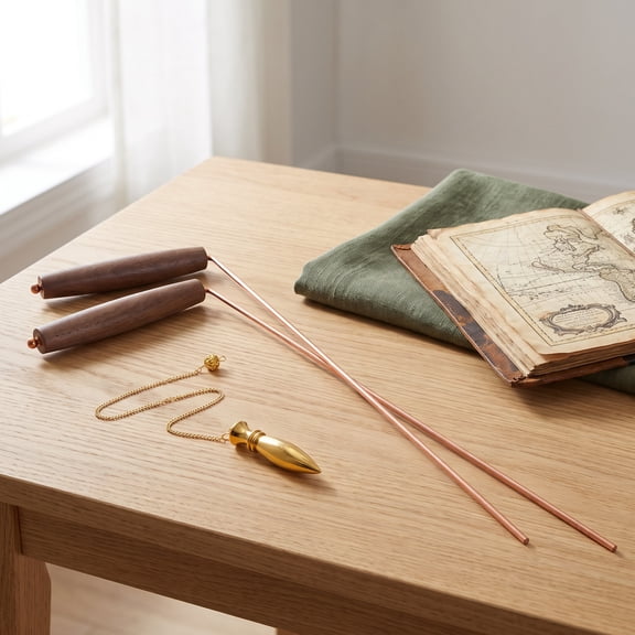 FRCOLOR Copper Divining Rods Set - Energy Seeking Tools, Water & Spirit Rods, Witching Sticks for Ghost Detection and Finding Items
