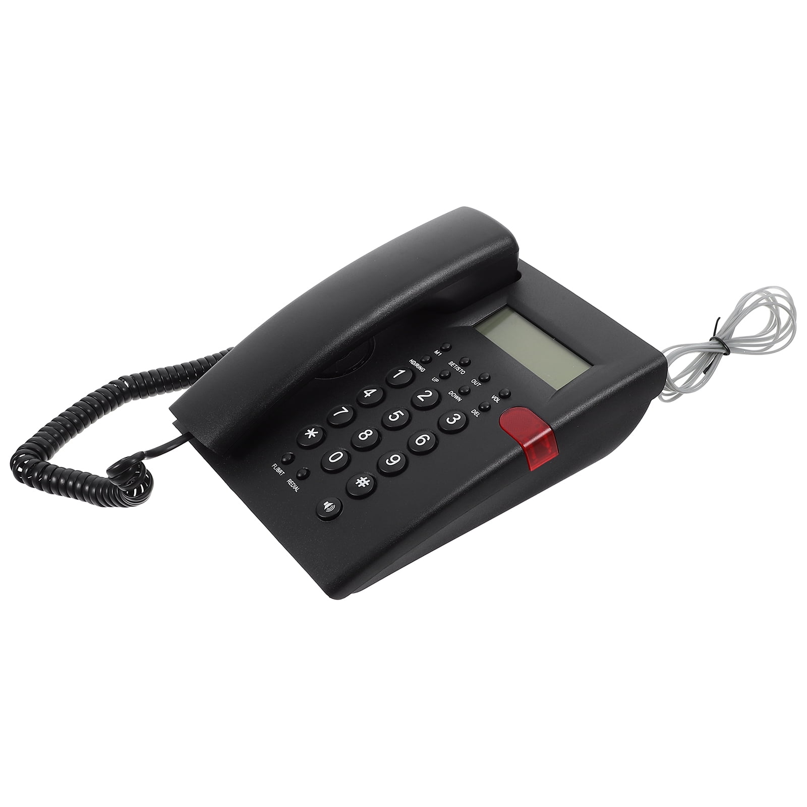 FRCOLOR 1 Set Landline Telephone Corded Phones Large Key Wired Telephone for Office Front Desk Home Hotel