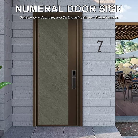 FRCOLOR 1 Set Decorative Mailbox Number Mailbox Address Number Street Address Number House Address Outside Number House Address Number
