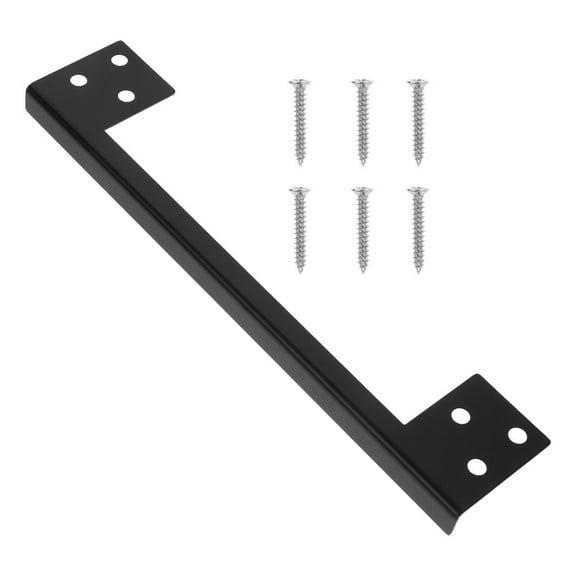 FRCOLOR 1 Set Door Latch Guard Plate With Screw Outswing Door Security Protector Door Latch Shield Cover Outside Door Lock Safety Protector