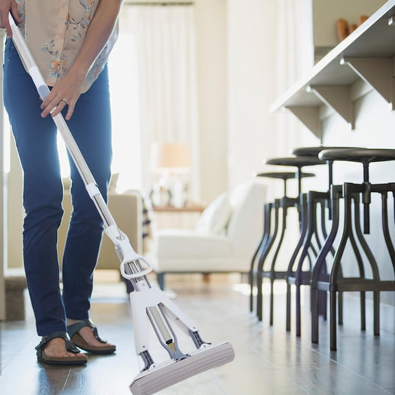 FRCOLOR 1 Set Dual Use Folding Wet and Dry Mop for Home Cleaning